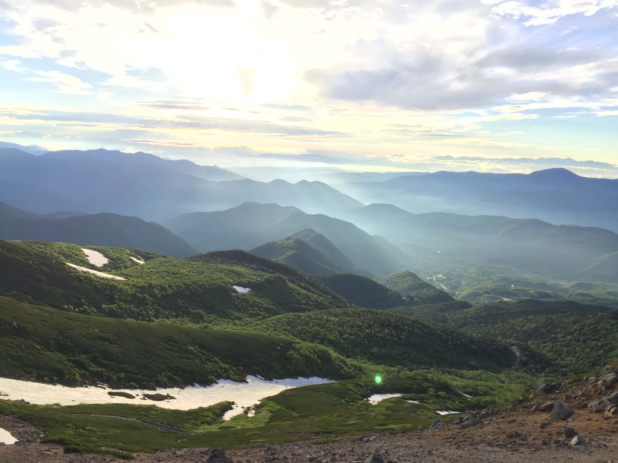 Sunrise from Norikura Mountain